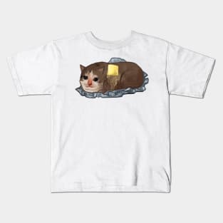 I Am Potato sad cat Kids T-Shirt